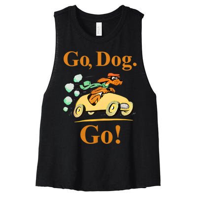 Go Dog Go Essential Women's Racerback Cropped Tank