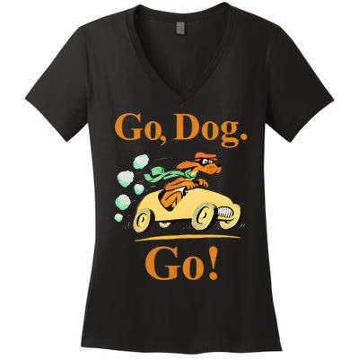 Go Dog Go Essential Women's V-Neck T-Shirt