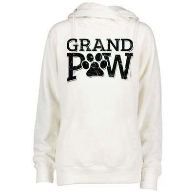 Grandpaw Dog Grandpa Grand Paw Gifts Men Dad Father Womens Funnel Neck Pullover Hood