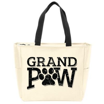 Grandpaw Dog Grandpa Grand Paw Gifts Men Dad Father Zip Tote Bag