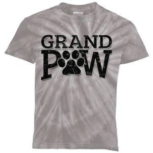 Grandpaw Dog Grandpa Grand Paw Gifts Men Dad Father Kids Tie-Dye T-Shirt