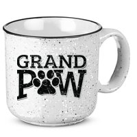 Grandpaw Dog Grandpa Grand Paw Gifts Men Dad Father 15oz Campfire Ceramic Mug