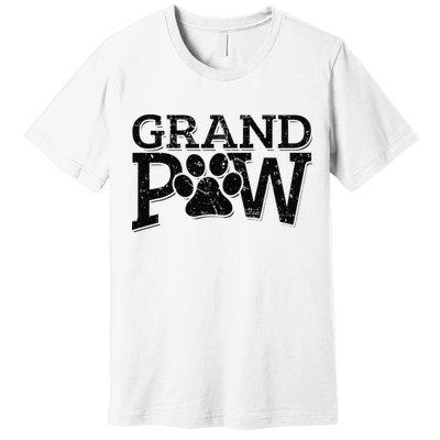 Grandpaw Dog Grandpa Grand Paw Gifts Men Dad Father Premium T-Shirt