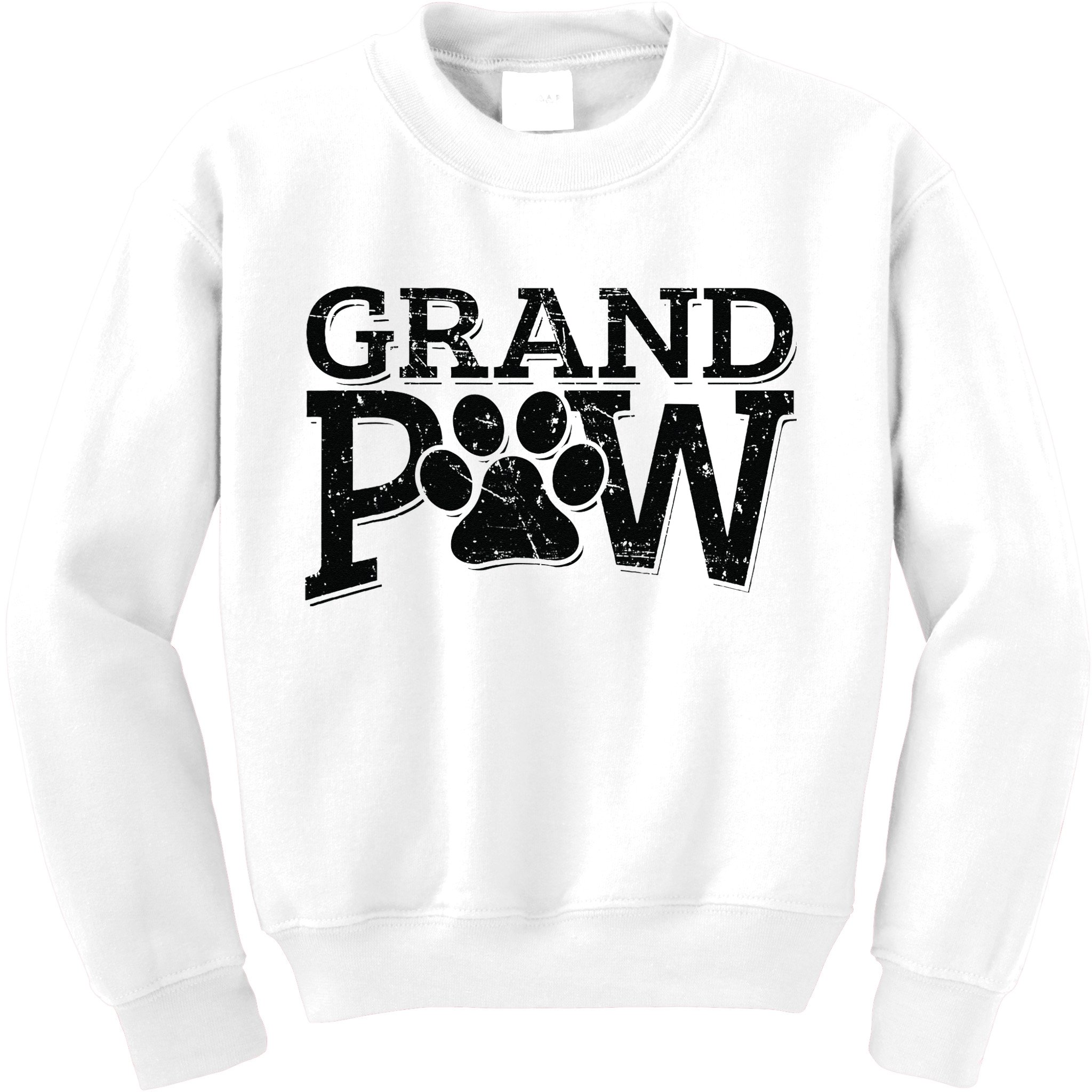 Grandpaw Dog Grandpa Grand Paw Gifts Men Dad Father Kids Sweatshirt