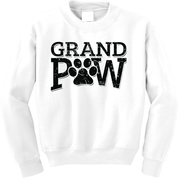 Grandpaw Dog Grandpa Grand Paw Gifts Men Dad Father Kids Sweatshirt