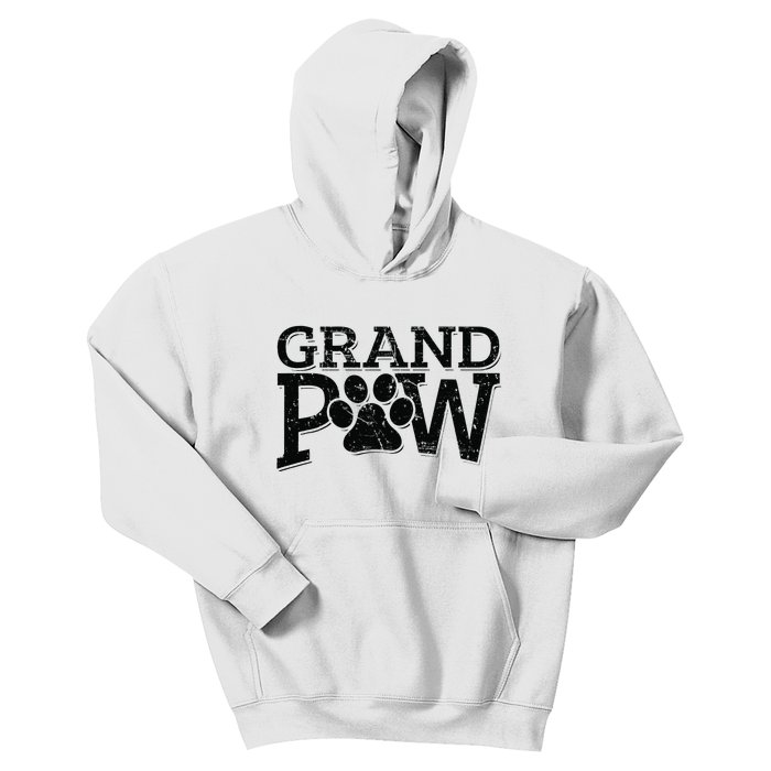 Grandpaw Dog Grandpa Grand Paw Gifts Men Dad Father Kids Hoodie