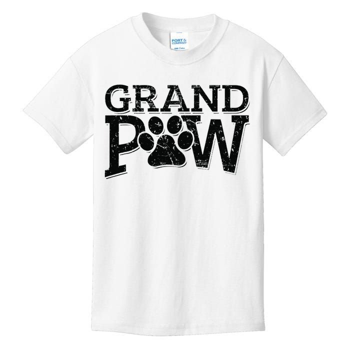 Grandpaw Dog Grandpa Grand Paw Gifts Men Dad Father Kids T-Shirt