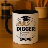 Goal Digger Graduation Checklist Design Mug