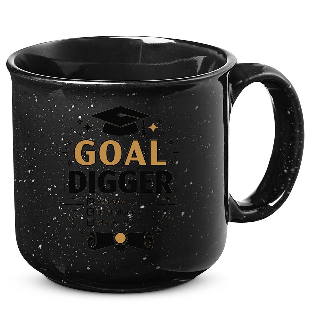 Goal Digger Graduation Checklist Design 15oz Campfire Ceramic Mug