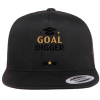 Goal Digger Graduation Checklist Design Flat Bill Trucker Hat