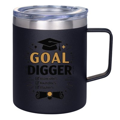 Goal Digger Graduation Checklist Design 12oz Stainless Steel Coffee Mug