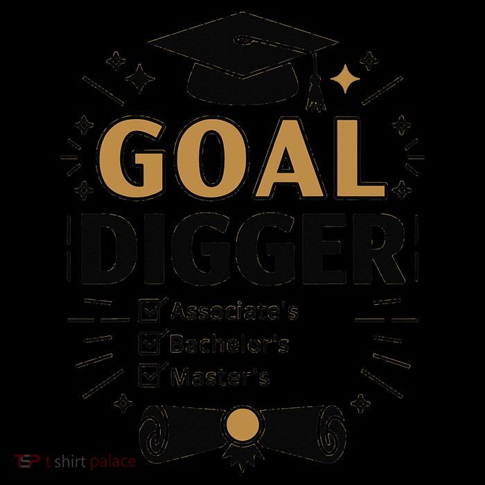 Goal Digger Graduation Checklist Design Premium T-Shirt