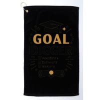 Goal Digger Graduation Checklist Design Golf Towel