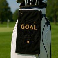 Goal Digger Graduation Checklist Design Golf Towel