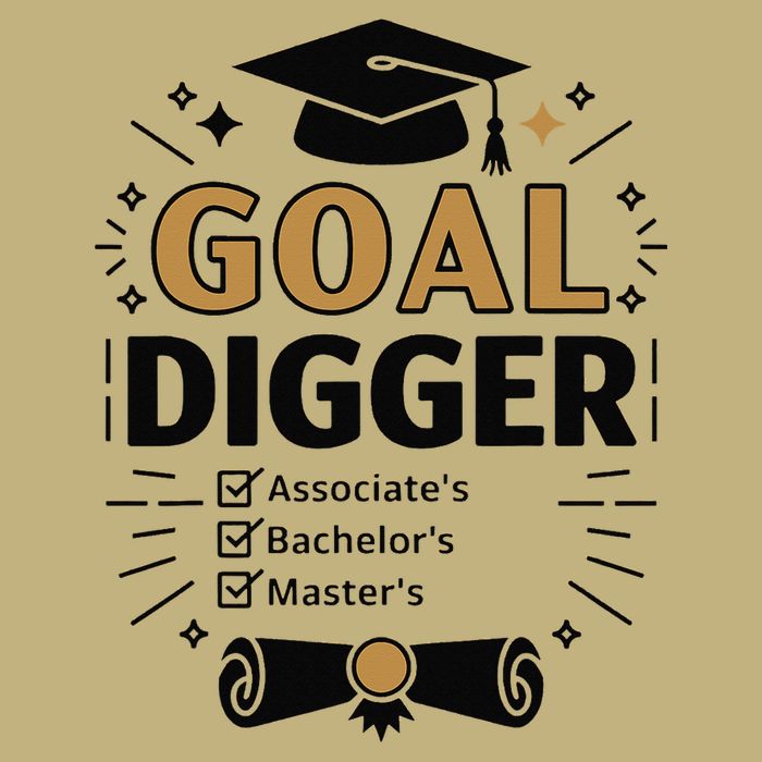 Goal Digger Graduation Checklist Design Performance Shirt