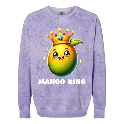 Go Dad Gos Fruit Lover Go King Meaningful Gift Colorblast Crewneck Sweatshirt