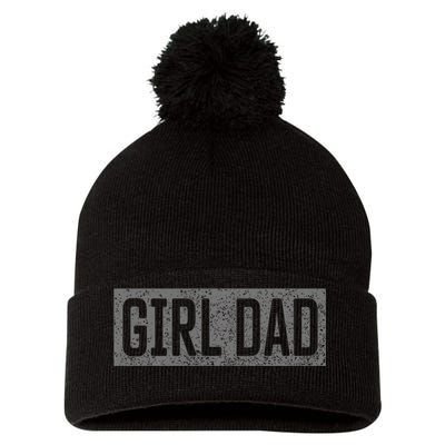 Girl Dad Pom Pom 12in Knit Beanie