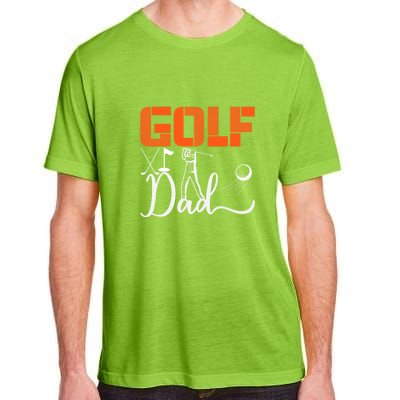 Golf Dad Golf Clubs Gift For Dad Sport Father's Day Adult ChromaSoft Performance T-Shirt