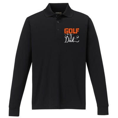 Golf Dad Golf Clubs Gift For Dad Sport Father's Day Performance Long Sleeve Polo