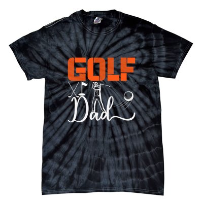 Golf Dad Golf Clubs Gift For Dad Sport Father's Day Tie-Dye T-Shirt