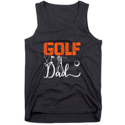 Golf Dad Golf Clubs Gift For Dad Sport Father's Day Tank Top