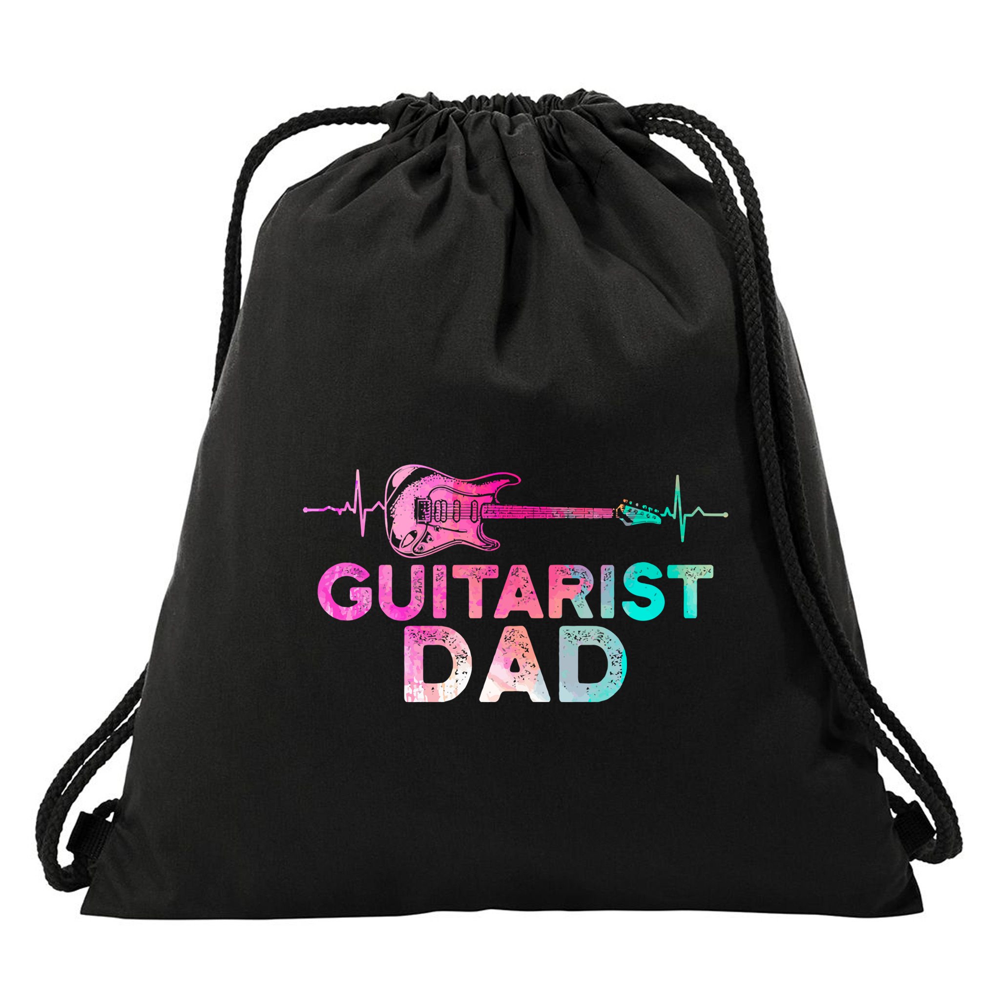 Guitarist Dad Drawstring Bag