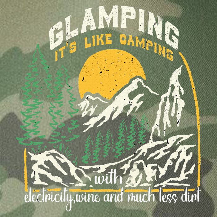 Glamping Definition Glamper Its Like Camping Spark Campers Legacy Tie Dye Trucker Hat