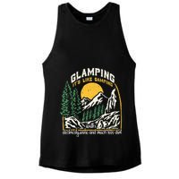 Glamping Definition Glamper Its Like Camping Spark Campers Ladies PosiCharge Tri-Blend Wicking Tank