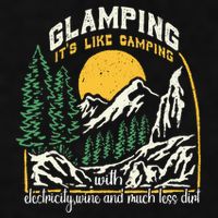Glamping Definition Glamper Its Like Camping Spark Campers Ladies PosiCharge Tri-Blend Wicking Tank