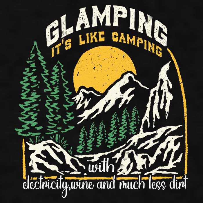 Glamping Definition Glamper Its Like Camping Spark Campers Ladies PosiCharge Tri-Blend Wicking Tank