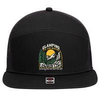 Glamping Definition Glamper Its Like Camping Spark Campers 7 Panel Mesh Trucker Snapback Hat
