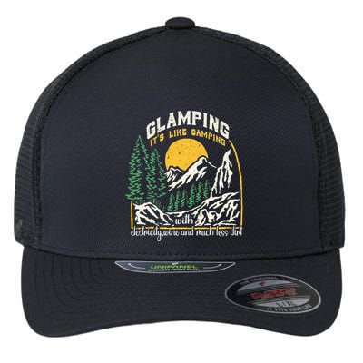 Glamping Definition Glamper Its Like Camping Spark Campers Flexfit Unipanel Trucker Cap