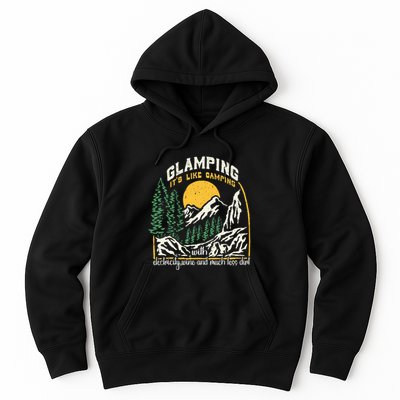 Glamping Definition Glamper Its Like Camping Spark Campers Hoodie