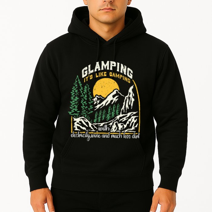 Glamping Definition Glamper Its Like Camping Spark Campers Hoodie