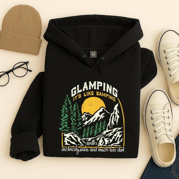 Glamping Definition Glamper Its Like Camping Spark Campers Hoodie