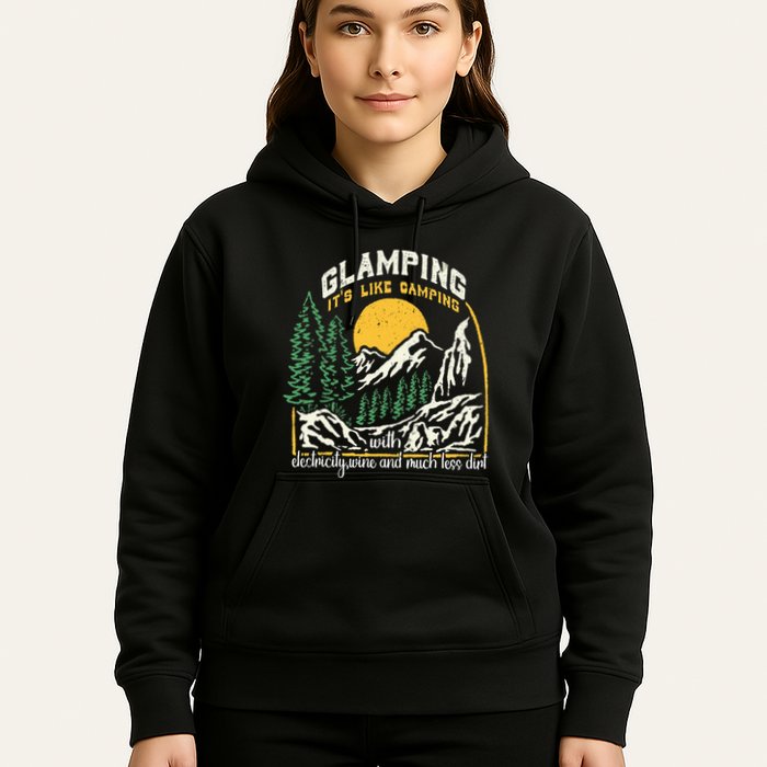 Glamping Definition Glamper Its Like Camping Spark Campers Hoodie