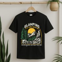 Glamping Definition Glamper Its Like Camping Spark Campers T-Shirt
