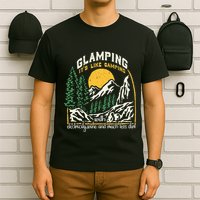 Glamping Definition Glamper Its Like Camping Spark Campers T-Shirt