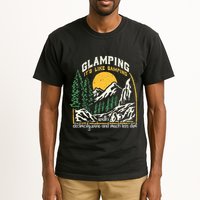Glamping Definition Glamper Its Like Camping Spark Campers Tall T-Shirt