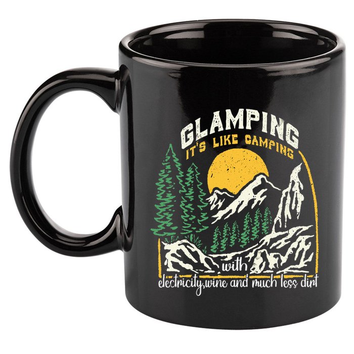 Glamping Definition Glamper Its Like Camping Spark Campers 11oz C Handle Ceramic Mug