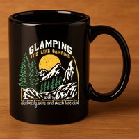 Glamping Definition Glamper Its Like Camping Spark Campers 11oz C Handle Ceramic Mug