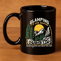 Glamping Definition Glamper Its Like Camping Spark Campers 11oz C Handle Ceramic Mug