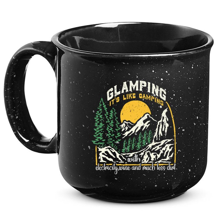 Glamping Definition Glamper Its Like Camping Spark Campers 15oz Campfire Ceramic Mug