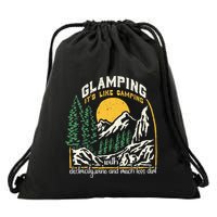 Glamping Definition Glamper Its Like Camping Spark Campers Drawstring Bag