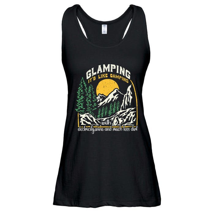 Glamping Definition Glamper Its Like Camping Spark Campers Ladies Essential Flowy Tank