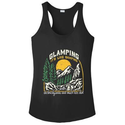 Glamping Definition Glamper Its Like Camping Spark Campers Ladies PosiCharge Competitor Racerback Tank