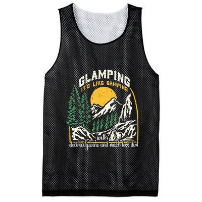 Glamping Definition Glamper Its Like Camping Spark Campers Mesh Reversible Basketball Jersey Tank