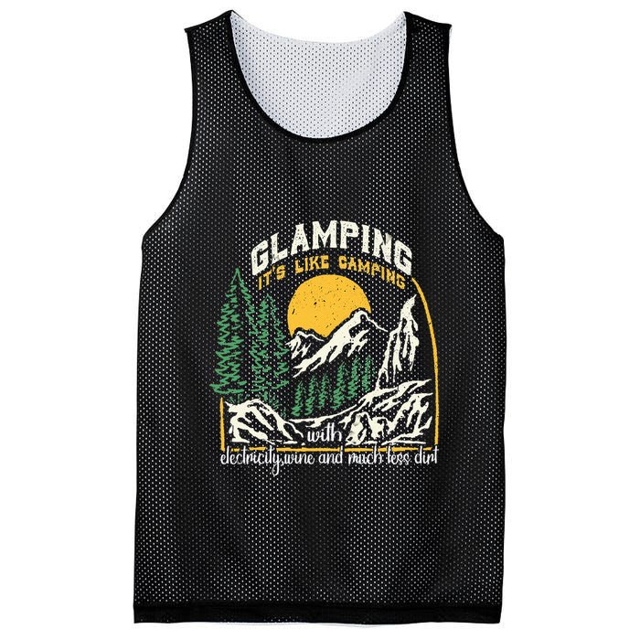 Glamping Definition Glamper Its Like Camping Spark Campers Mesh Reversible Basketball Jersey Tank