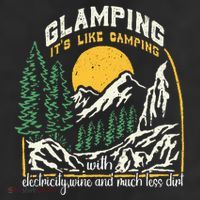 Glamping Definition Glamper Its Like Camping Spark Campers Tumbler
