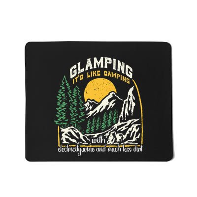 Glamping Definition Glamper Its Like Camping Spark Campers Mousepad